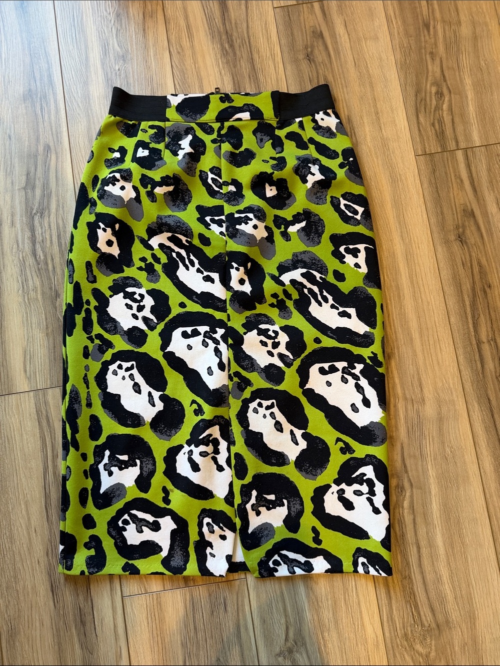 Worthington Green Leopard Print Pencil Skirt